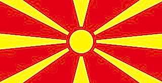 KUZEY MAKEDONYA bayrağı